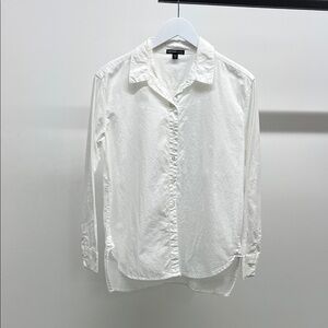 James Perse White Casual Button Down Shirt
